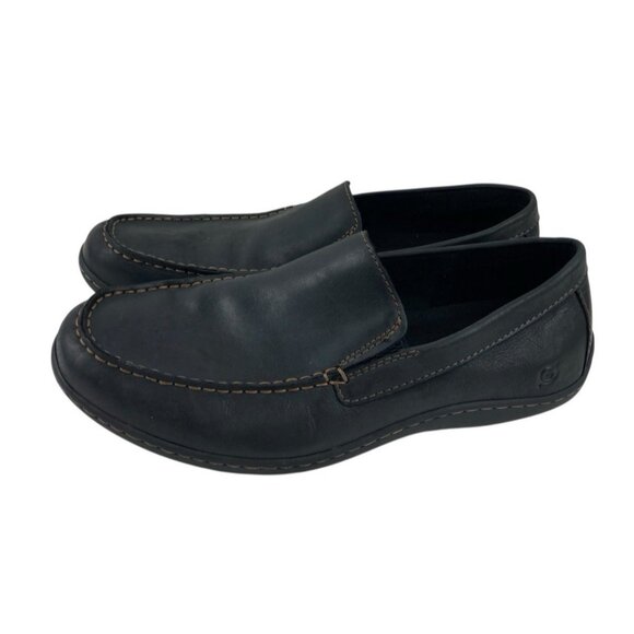 *BORN Caleb Moc Loafer Mens 11.5 Black Leather Comfort Shoe Slip On Normcore main image 10